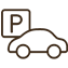 Icône parking gratuit Hôtel Abélia Montpellier